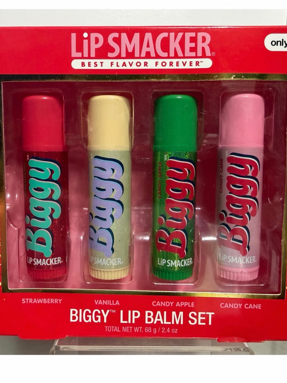 Lip Smacker BIGGY Lip Balm 4 Piece Gift Set ~ Limited Edition ~ New in Box